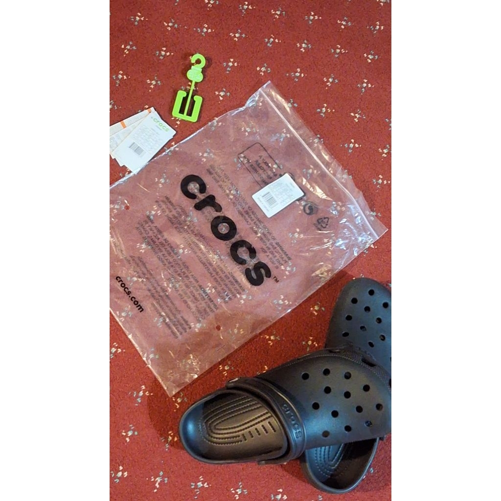 Crocs Classic Clog Hitam 42-43 New Ori 100%