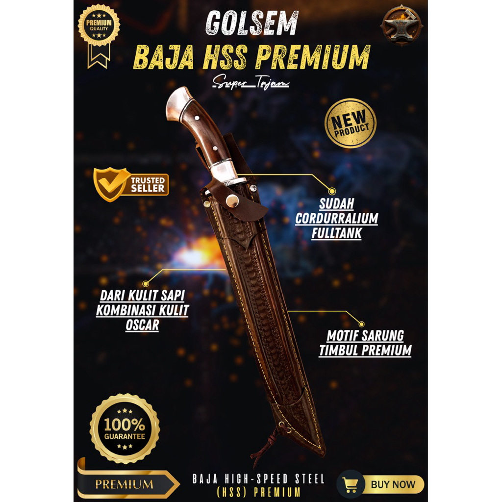[BILAH PREMIUM] GOLOK SEMBELIH BAJA HSS PREMIUM GOLOK BAJA SUPER TAJAM Baja HSS Premium AsliOriginal