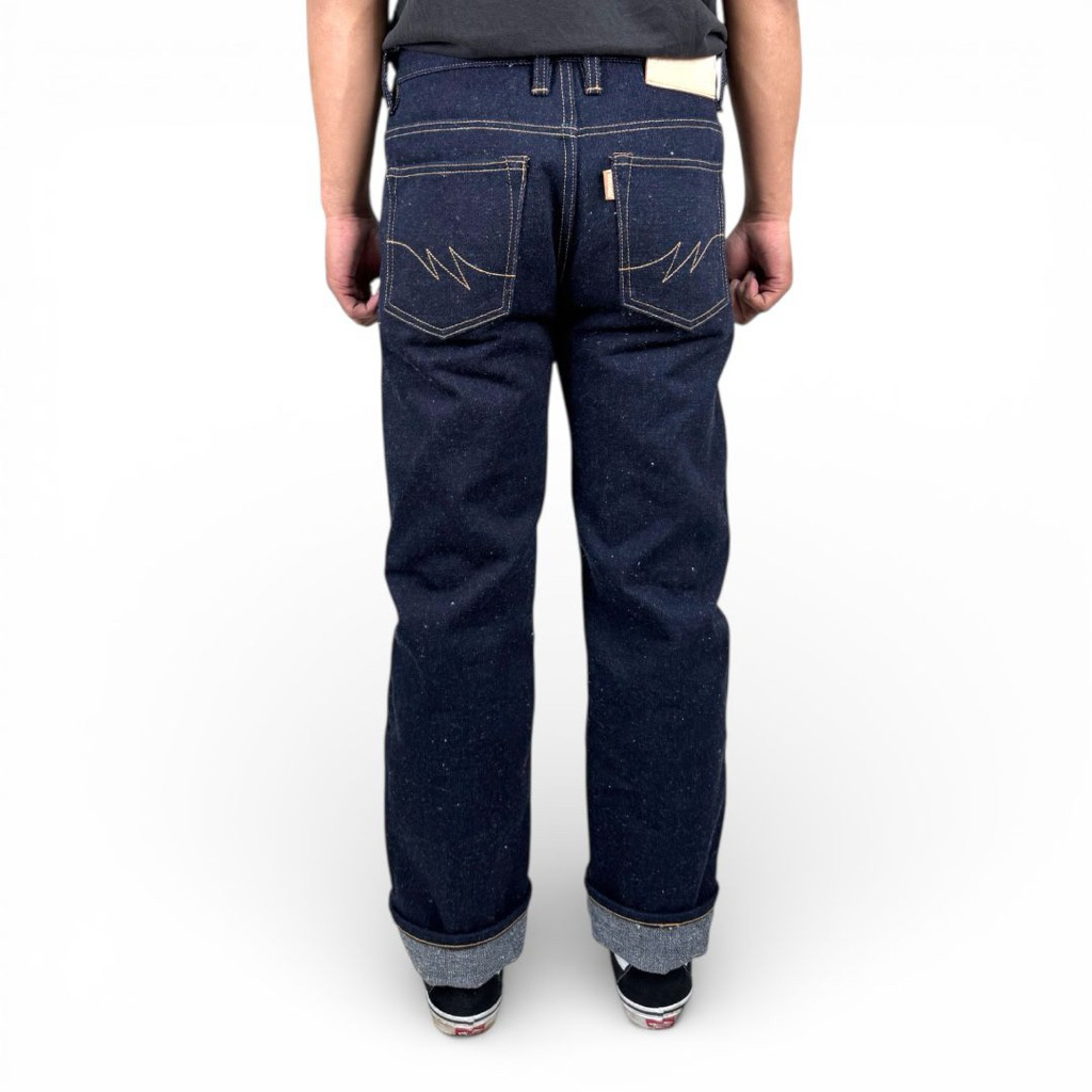 midfielderdenim - jeans denim selvedge 20oz hairy neppy weft white red line