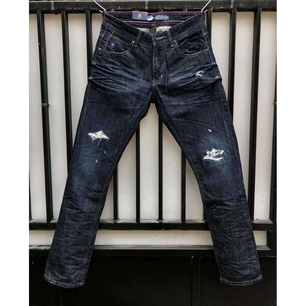 Celana Panjang Distro Pria sobek sobek ~ Celana Panjang Jeans Fashion Lecaso Denim ~ Celana Pria Dis