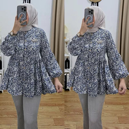 ANB - ZER LOERA TOP BLOUSE / BLOUSE LOERA / ATASAN WANITA KEKINIAN / ATASAN WANITA TRENDY / BLUS BAN