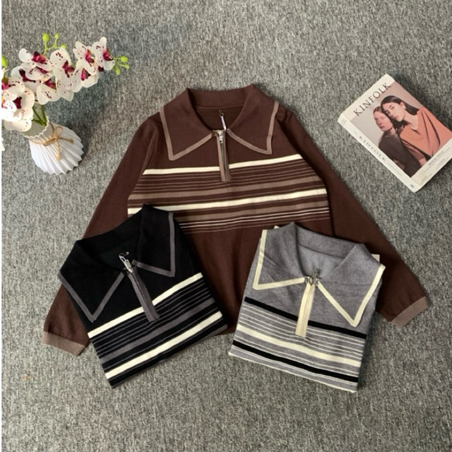 MADISON SWEATER RAJUT ATASAN KEKINIAN OOTD