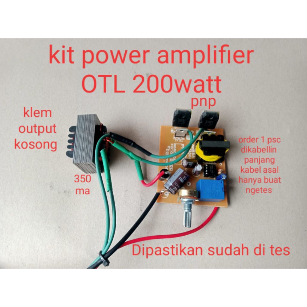 kit power amplifier OTL  200 watt