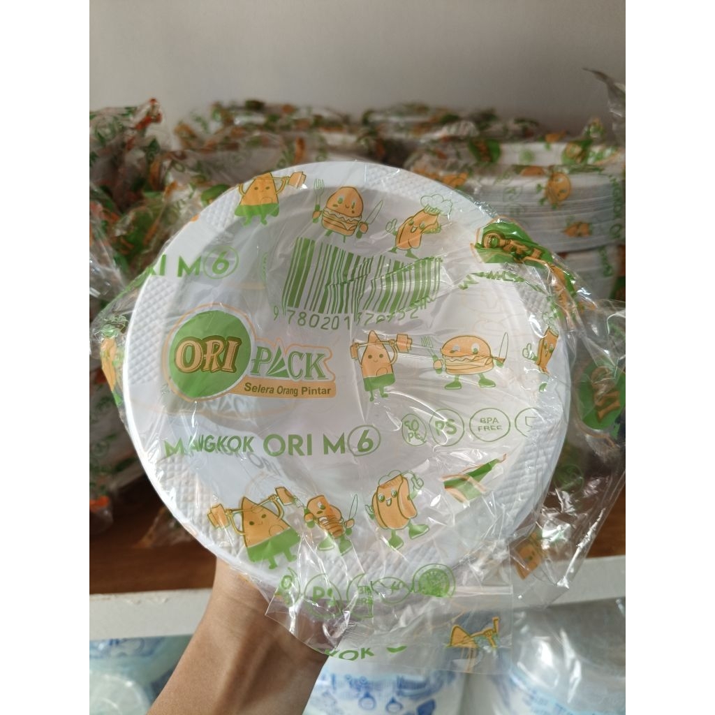 MANGKOK ORIPACK / MANGKOK PLASTIK / MANGKOK ORI M6