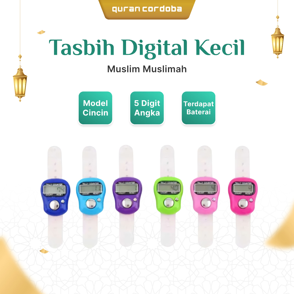 Quran Cordoba Tasbih Digital Kecil Muslim Muslimah