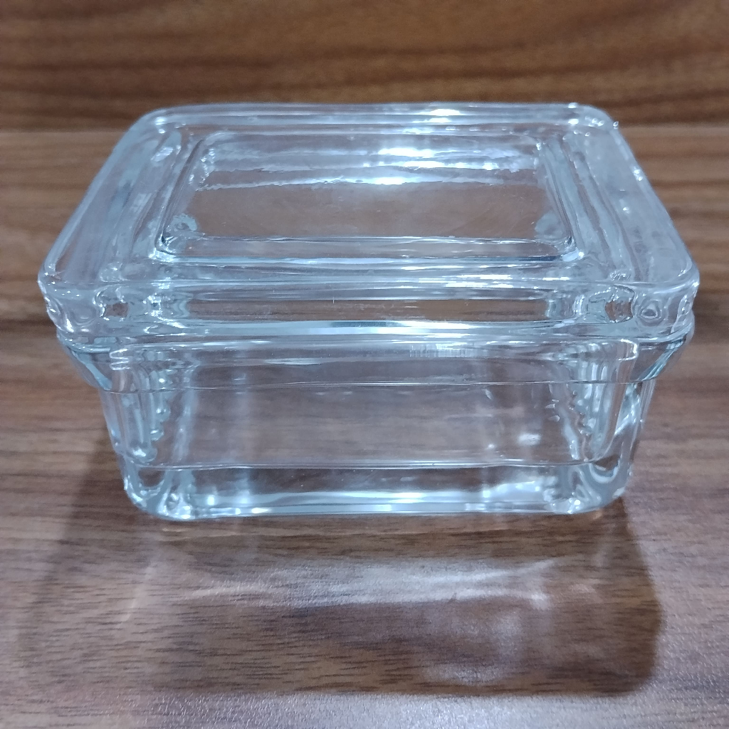 Glass Staining Jar 10 Slide Schifferdecker type Glass Lid Wadah Pewarnaan Preparat Mikroskop  Histol