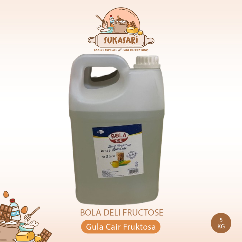 Bola Deli Fructose 5kg / Gula Cair Fruktosa Syrup Jerigen