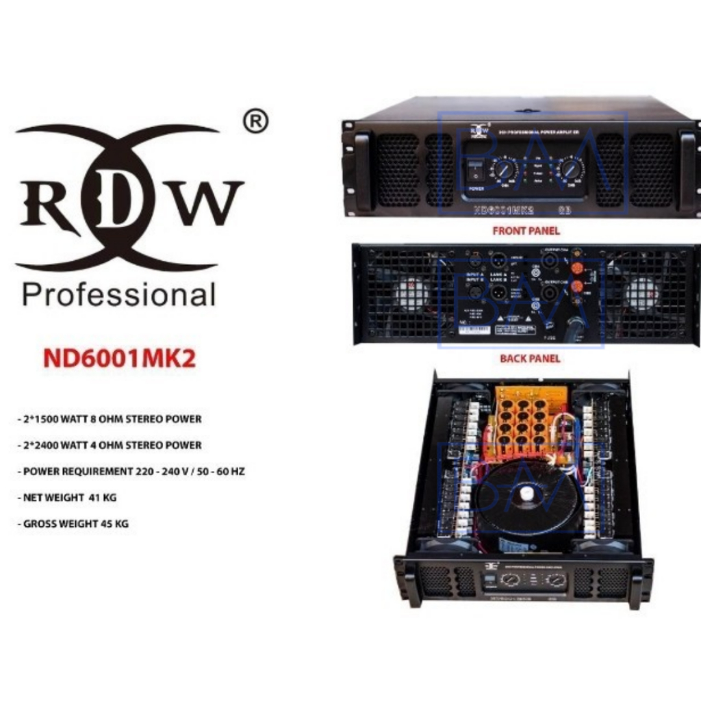 Power Amplifier RDW ND 6001 Original