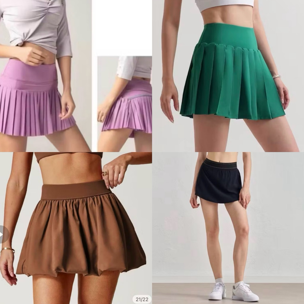 preloved tennis mini skort / tennis skort / tennis skirt / mini skort tennis / skort golf / gold sko