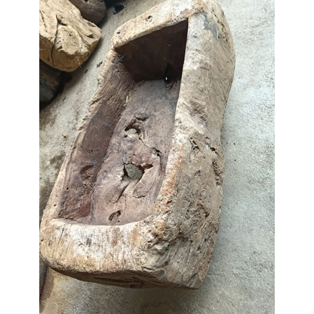 Lesung kayu jati erosi antik rustic kuno lawas
