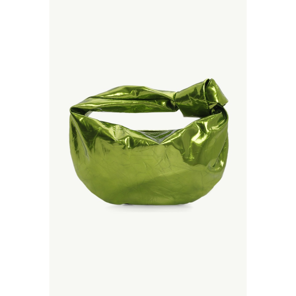 FashionForth Mini BV Jodie Shoulder Bag in Metallic Distressed Effect