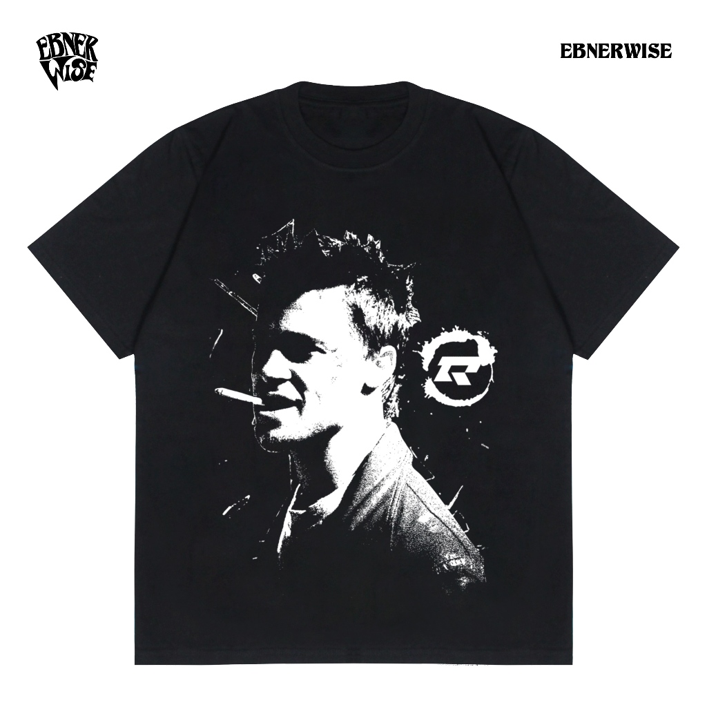 Ebnerwise T-shirt Fight Club Kaos Hitam Unisex