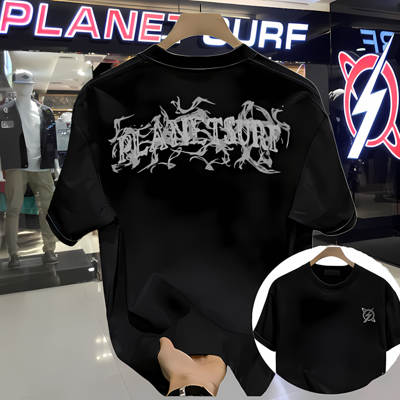 T-Shirt Planet Surf ORI Pria Cotton – Kaos Surf Street Style | Adem Dipakai
