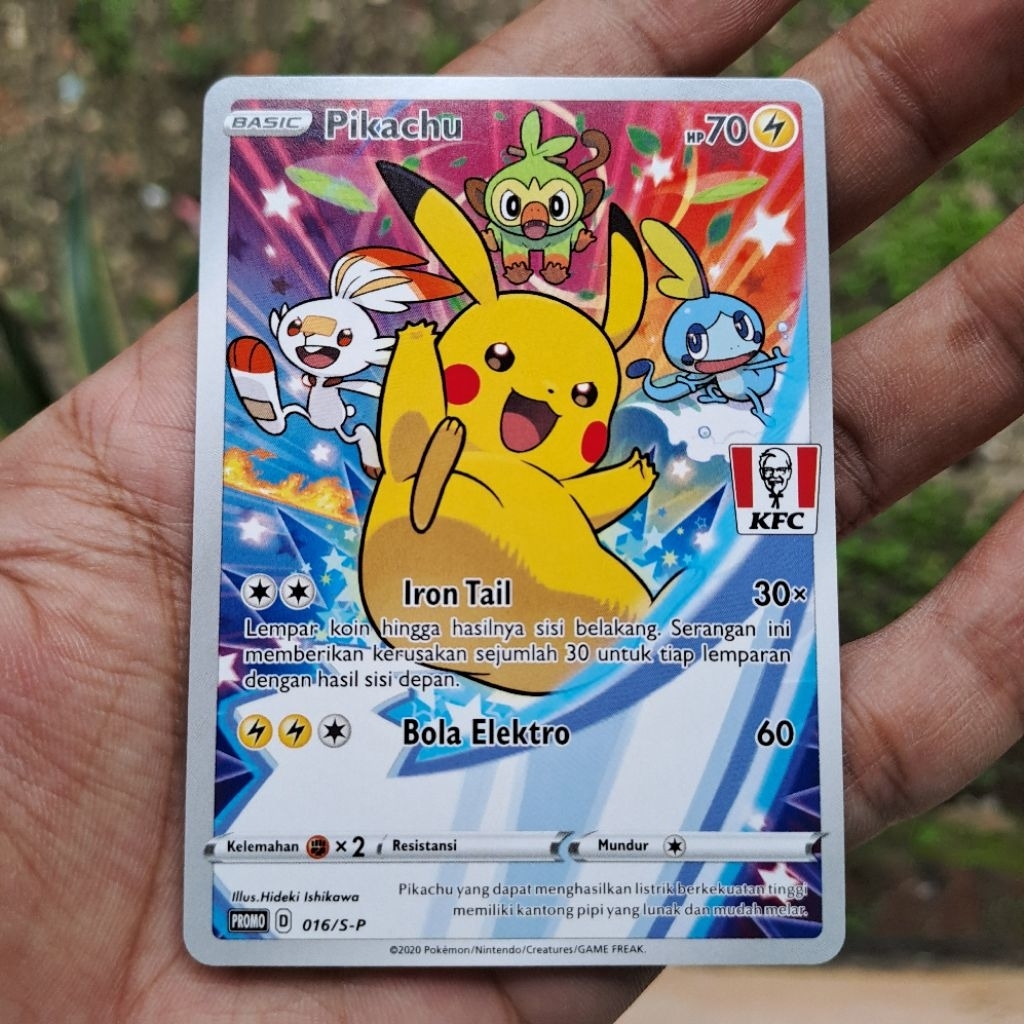 KARTU POKEMON PIKACHU PROMO KFC