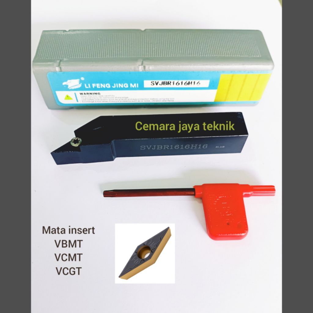HOLDER BUBUT CNC SVJBR GAGANG PAHAT CNC SVBR1616 SVJBR2020