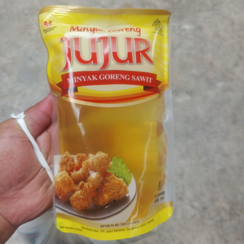Minyak goreng Jujur 450ml per tiga pcs