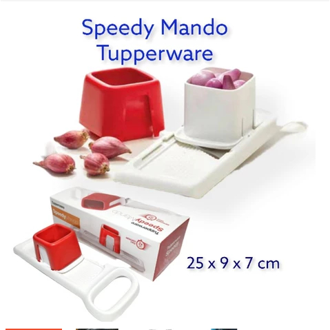 Speedy Mando Tupperware Alat Pengiris Bawang Multifungsi dengan Pisau Tajam