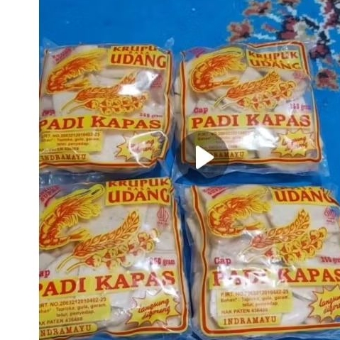 Kerupuk Udang Cap Padi Kapas 250gr - Renyah, Gurih, dan Praktis untuk Cemilan