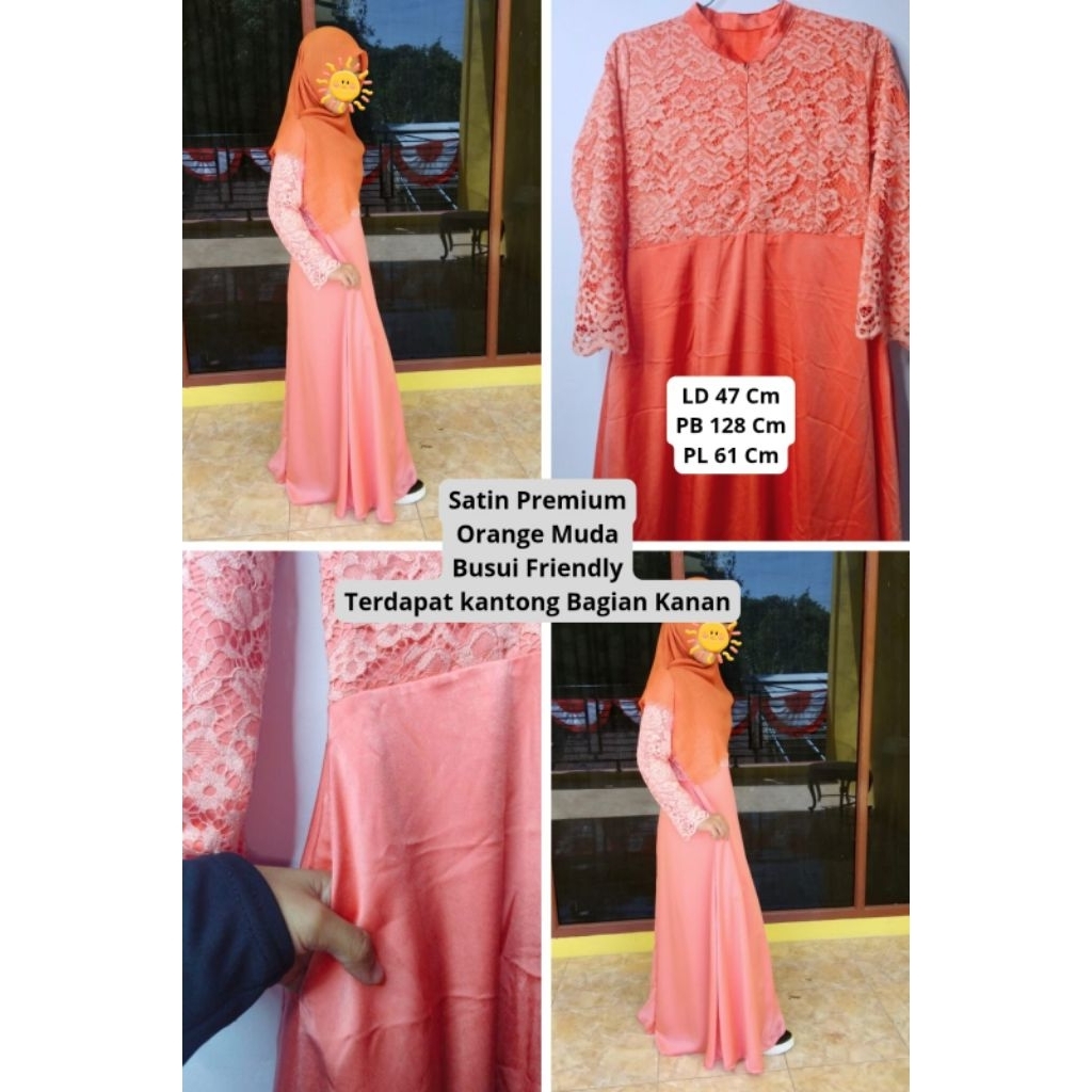 Gamis Satin Premium