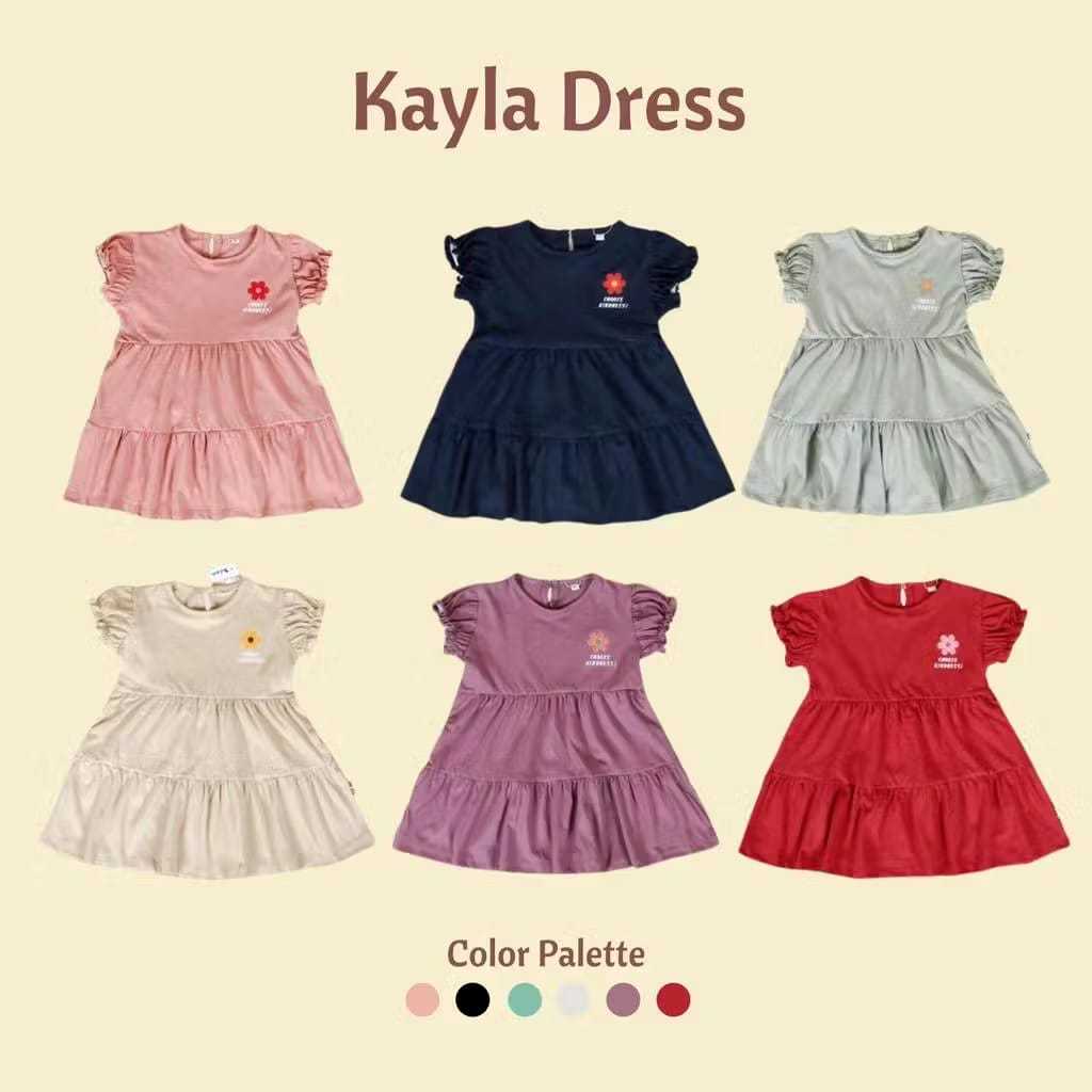 DRESS KAYLA BORDIR OWLAKIDS