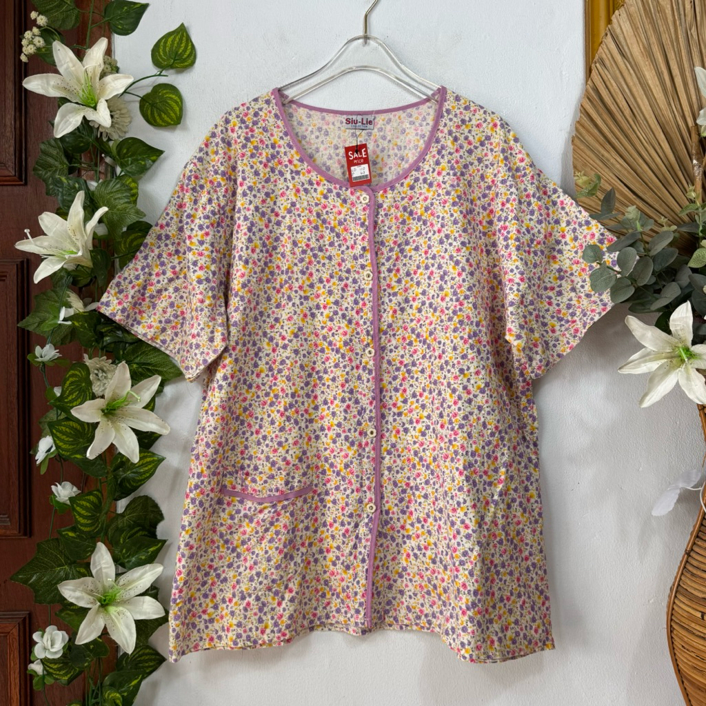 Blouse floral Pink siu lie