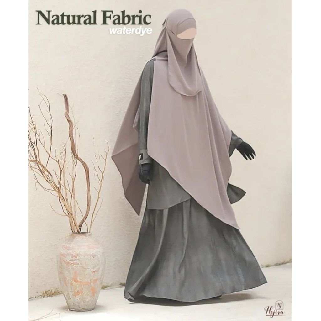 Hejira - Set tunik + rok Natural Fabric Waterdye