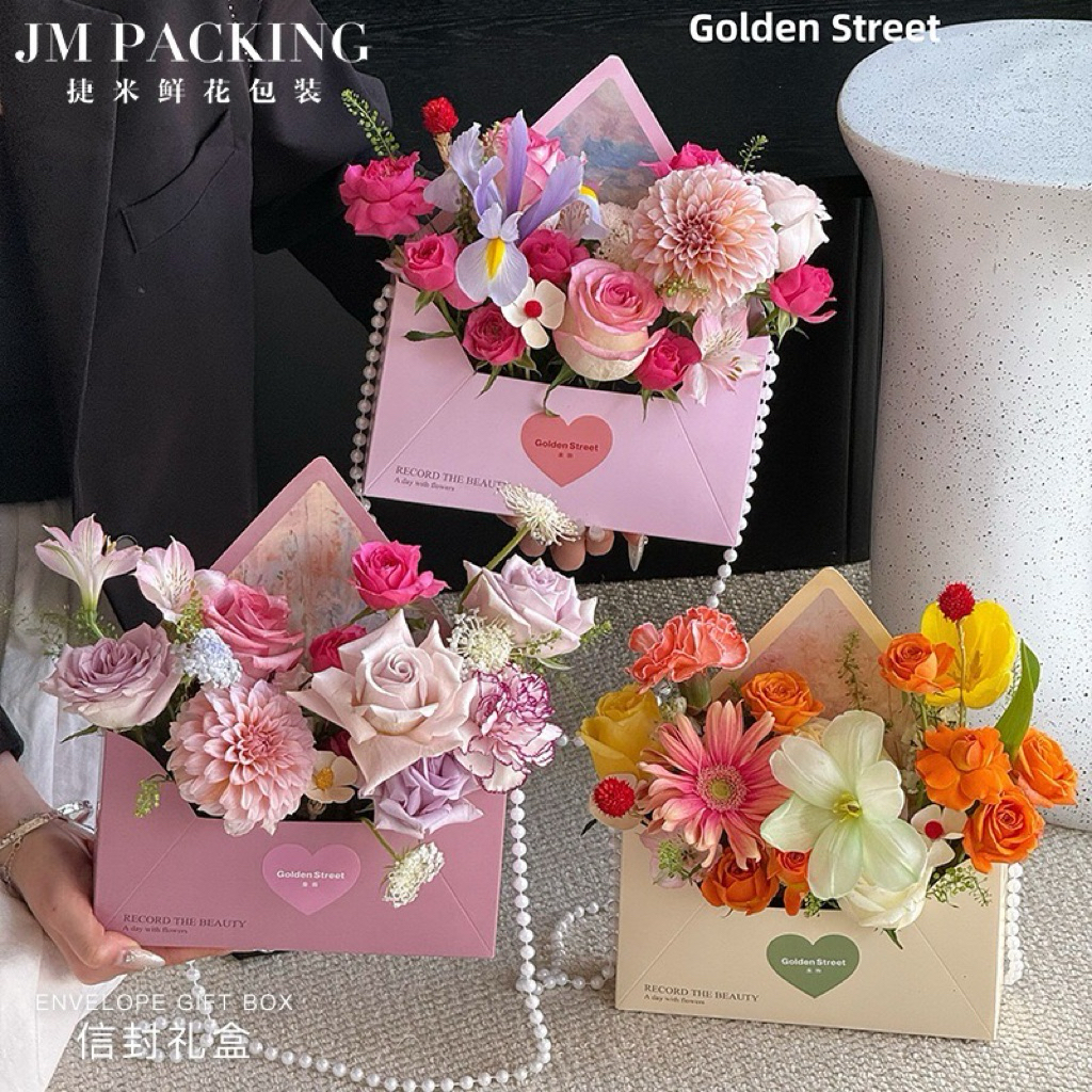 Flower Bloom Box ENVELOPE / Tas Bunga / Kotak Bunga Florist / Flower Box