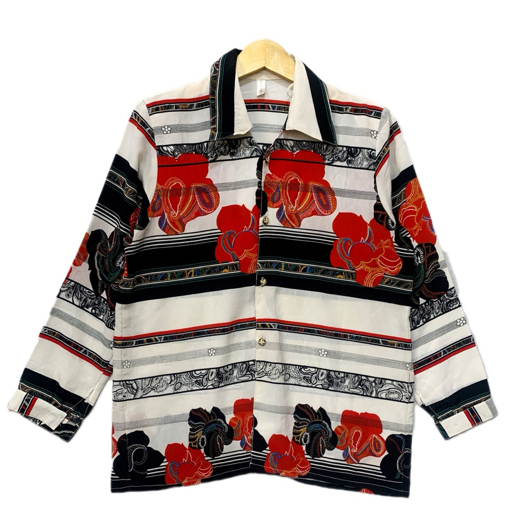 kode A1097  kemeja vintage size L  lokal Kemeja vintage kemeja mewah kemeja sultan kemeja silk kemej