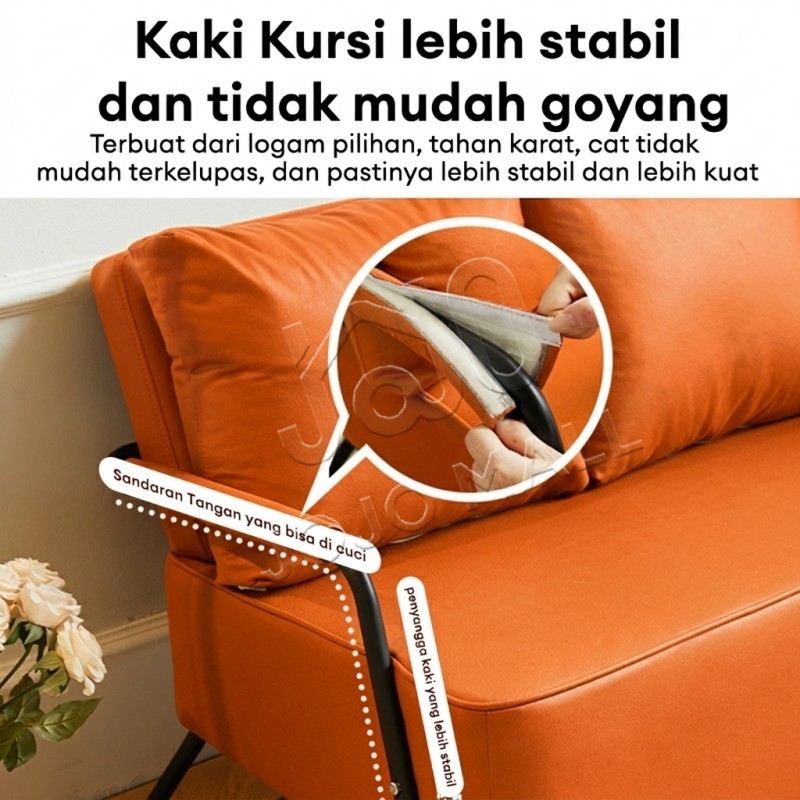 Surabaya ExpressBantal Gratis Sofa 1/2/3 Seater Sofa Ruang Tamu Sofa Minimalis Modern Sofa Kulit