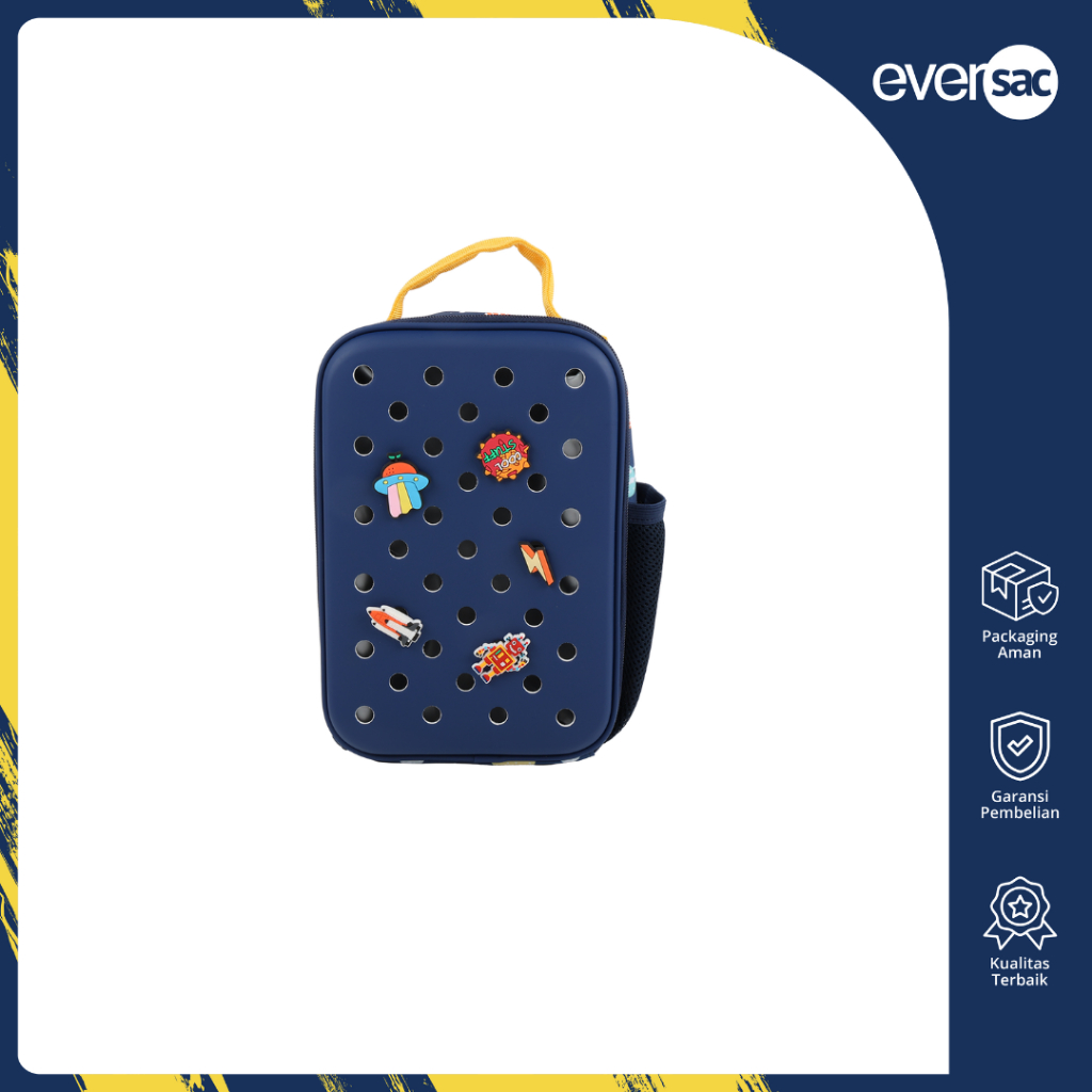 EVERSAC LUNCH BAG BLUE SPACE EXPLORER WITH CHARM