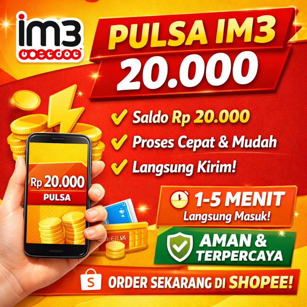 Pulsa Murah IM3 isi 20