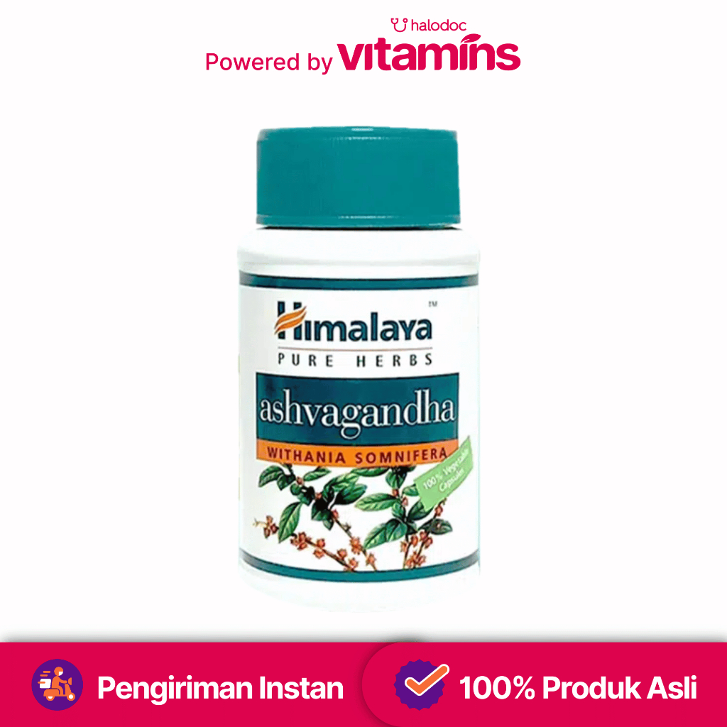 Himalaya Ashvagandha Suplemen Multivitamin Isi 60 Kapsul