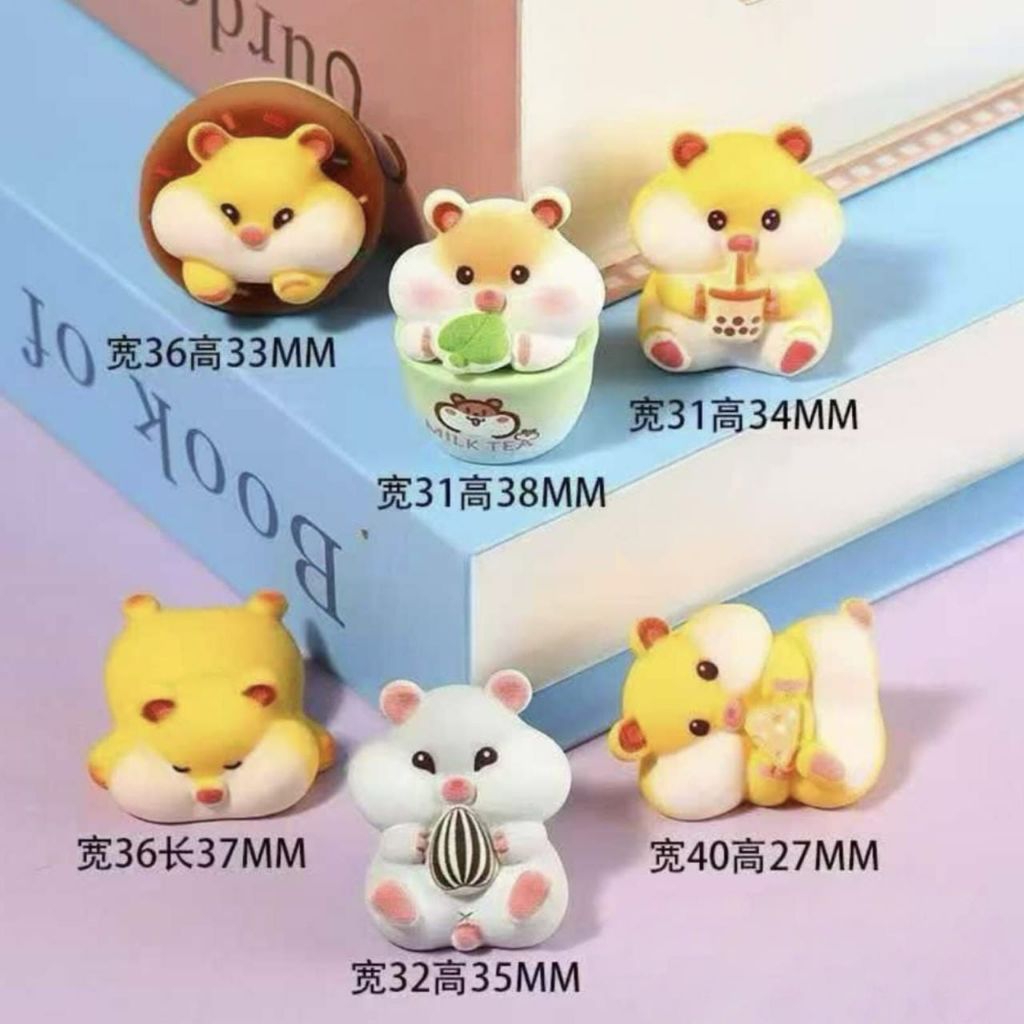 resin gembul 3D hamtaro hamster doff cute