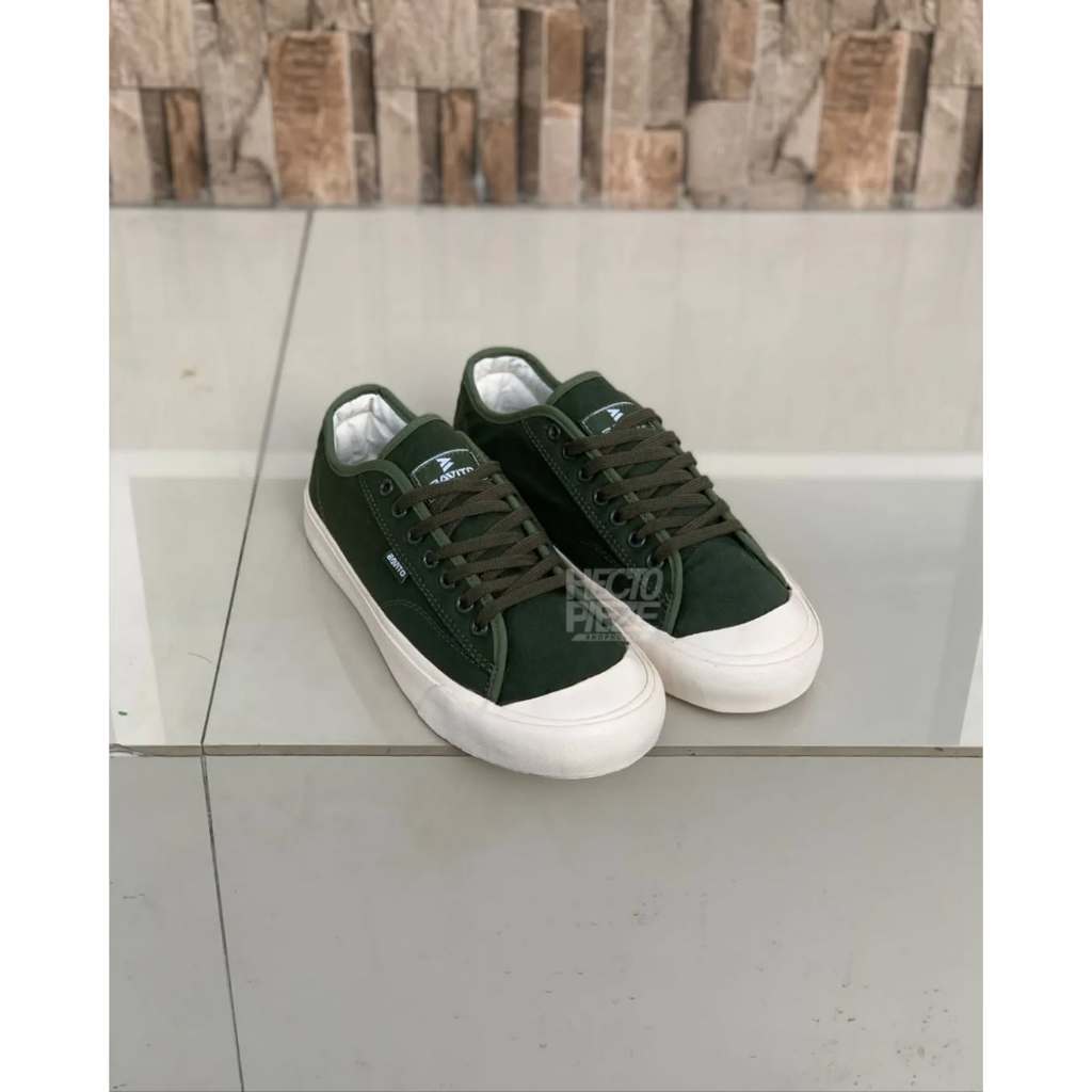 Sepatu Bavito - Prastana Low Olive | Sepatu Sneakers