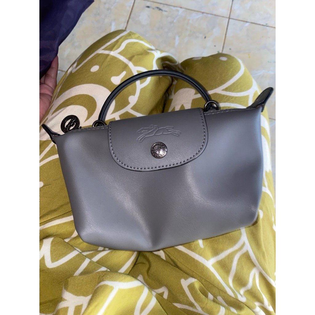 pouch cuir selempang wanita GREY