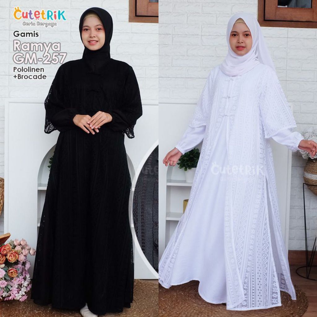 y 2026 NEW TERBARU  CUTETRIK HITAM PUTIH ROMPi vest RAMYA  GAMIS ANAK Perempuan REMAJA TERBARU