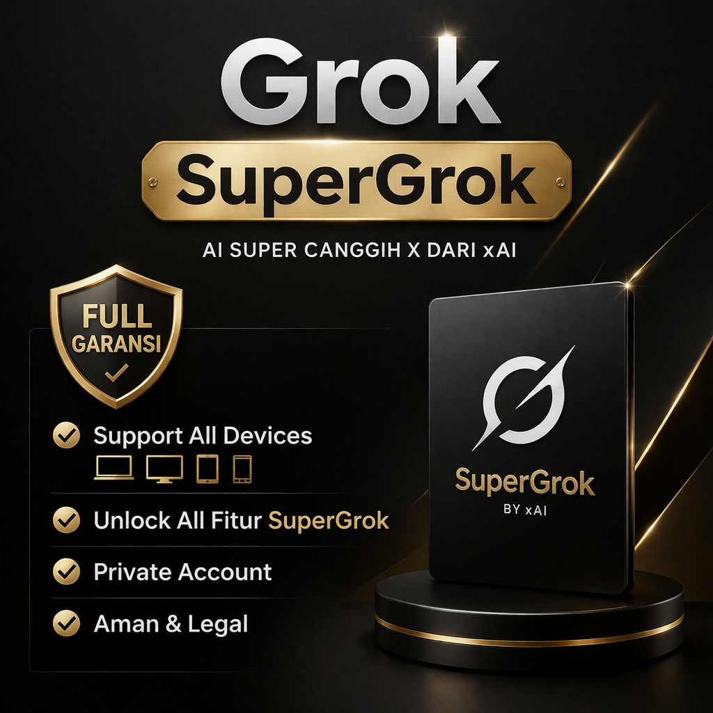 GROK SUPERGROK AI PREMIUM PRIVATE FULL GARANSI RESMI