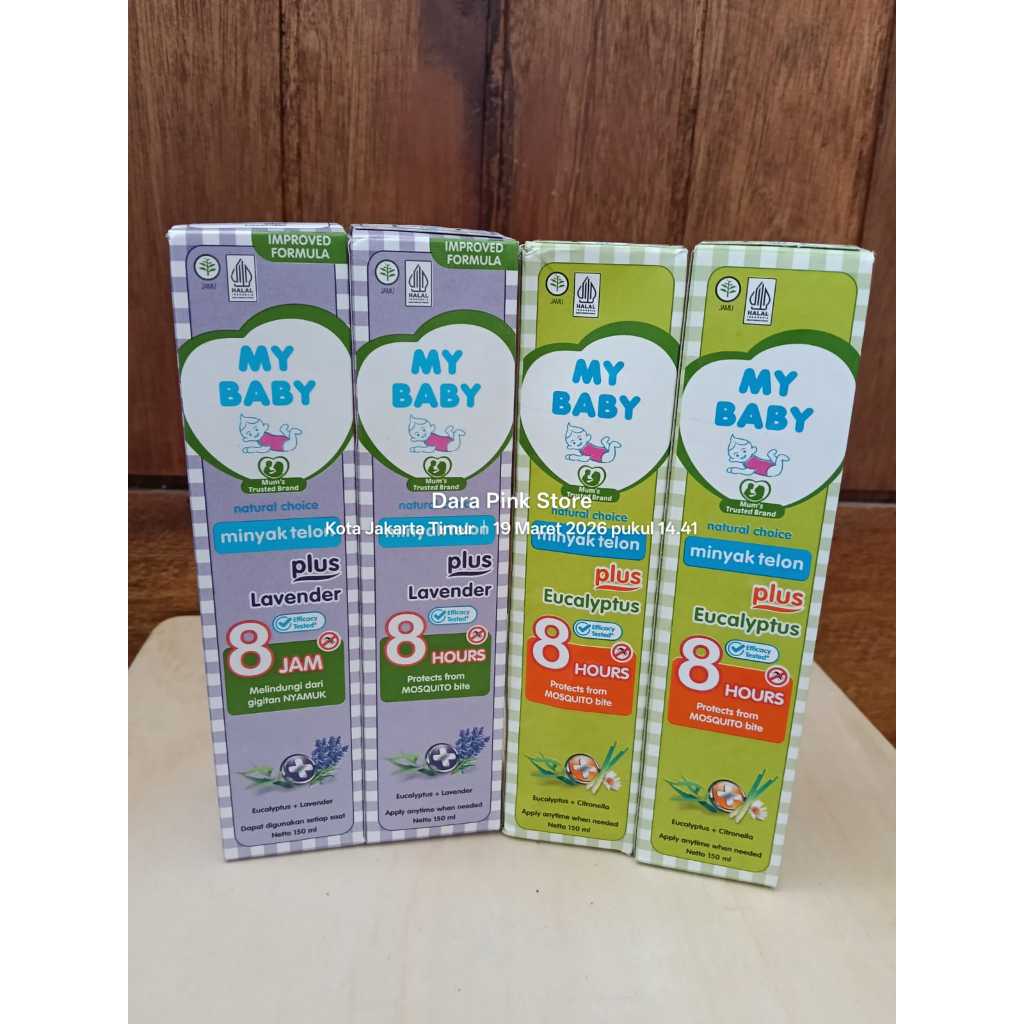 MY BABY Minyak Telon Plus 150 ml / Minyak Telon Anti Nyamuk / My Baby Minyak Telon 150 ml / Minyak T