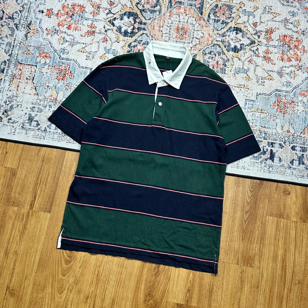 UNIQLO STRIPE POLO SHIRT SECOND