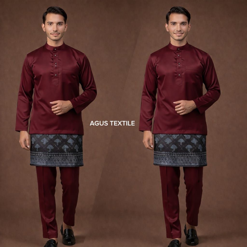Set Baju Celana Teluk Belanga Pria Melayu Malaysia