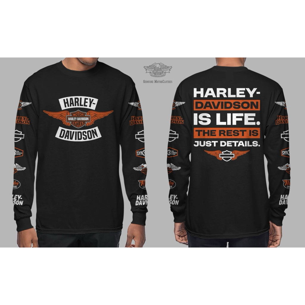 T-Shirt Long Sleeve Harley Davidson / Kaos Panjang Harley Davidson