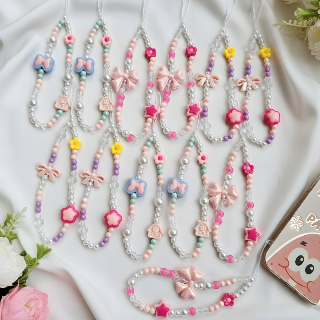 (12 pcs) Gantungan Hp Phone Strap Gantungan Tas Bag Charm Gantungan Kunci Keychain Barang Grosir Aks