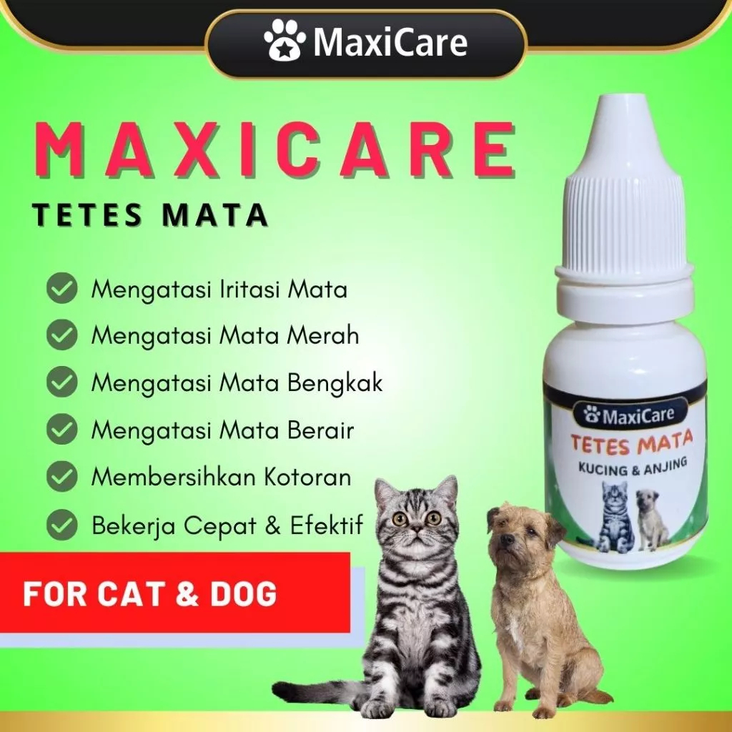 (The Claw) Maxicare TETES MATA 10ML Obat Tetes Sakit Mata Kucing Belekan Berair Bengkak Berselaput