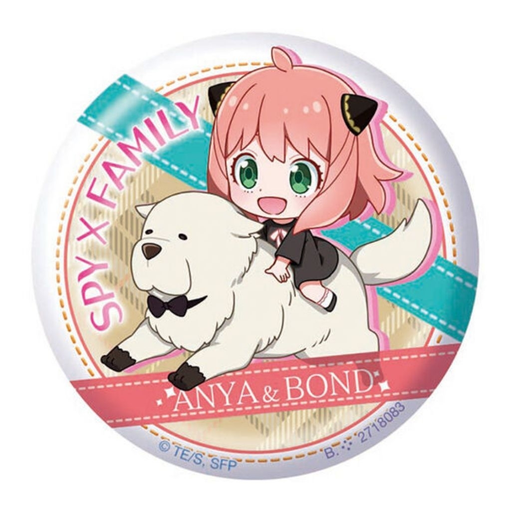 Gashapon Spy x Family Anya n Bond Can Badge