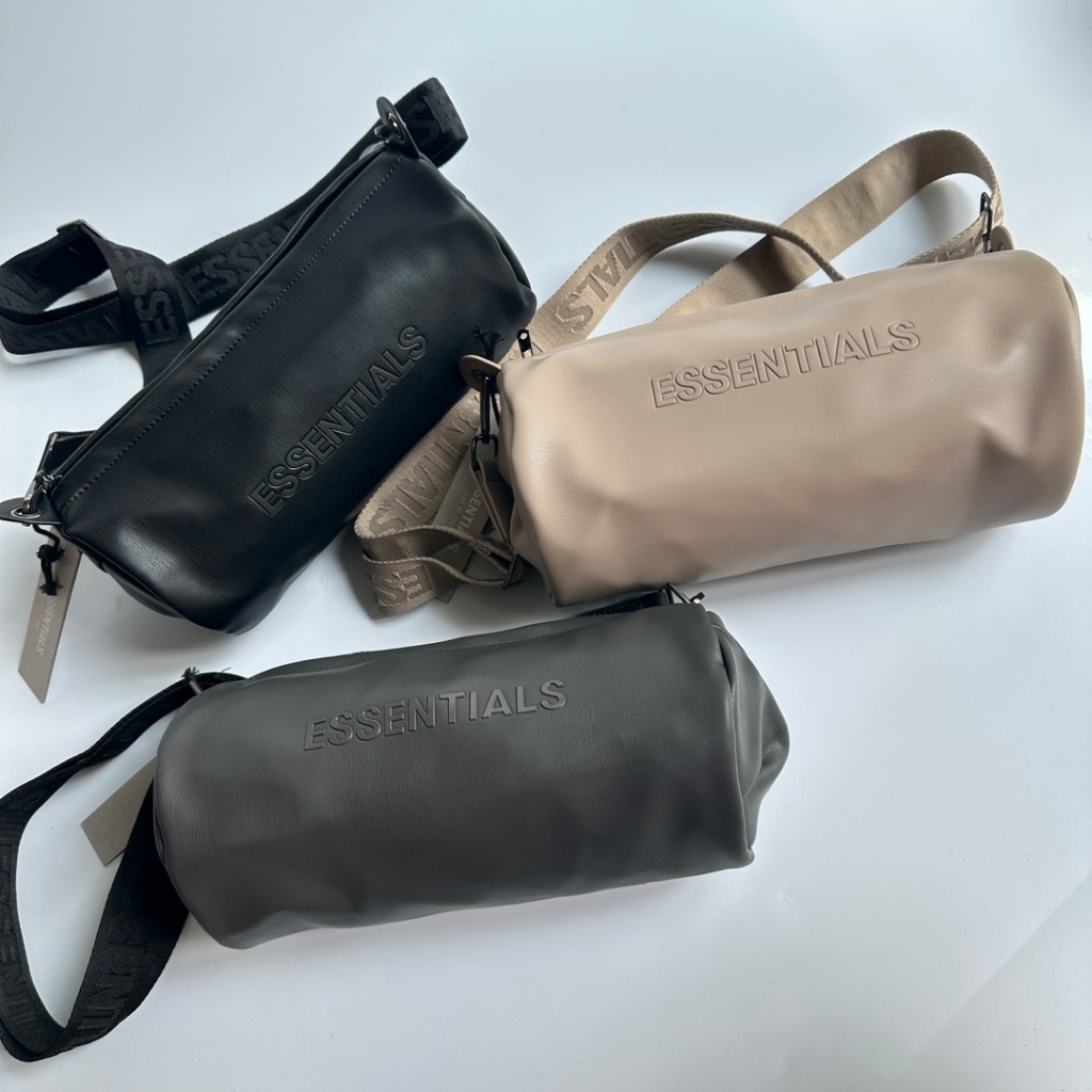 Essentials21fw Fog Tas Silinder Lipat Garis Ganda Selempang