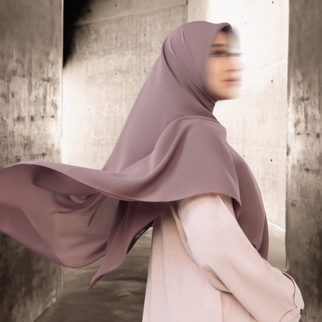 SAYSARA - Dhiya Scarf Hijab Segiempat Syari Lebar
