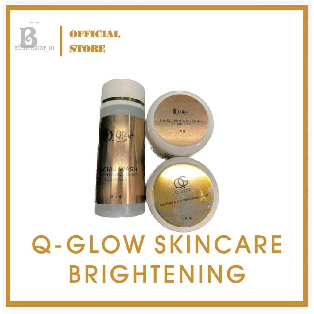 PROMO PAKET LENGKAP Q GLOW SKINCARE ORIGINAL GLOW/ACNE Q GLOW SKINCARE