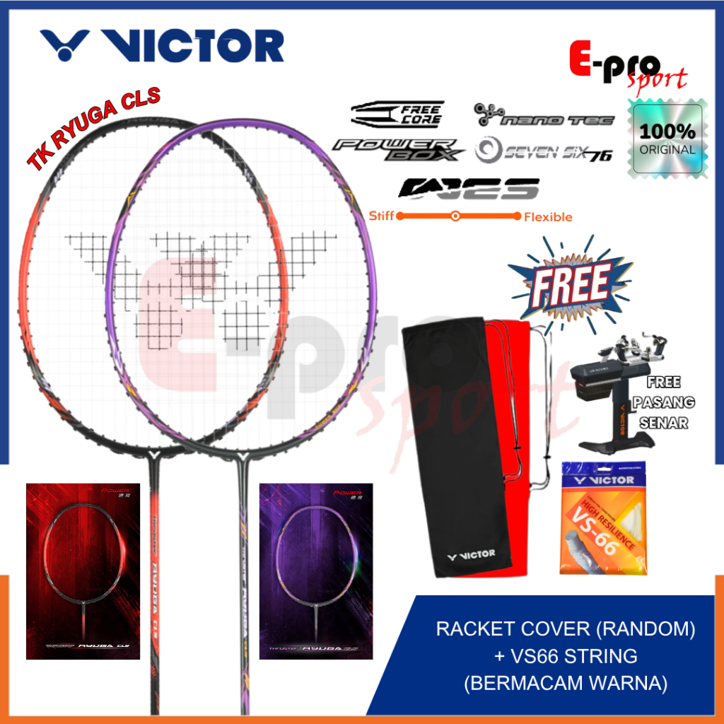 Raket Badminton Victor Thruster Ryuga CLS / TK-RYUGA CLS / TK Ryuga CLS / Thruster K Ryuga CLS Bulut