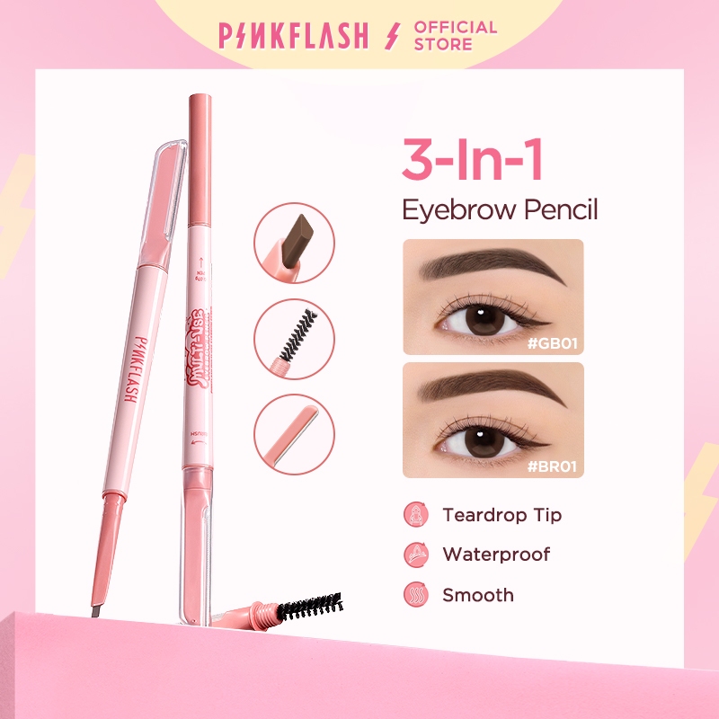 PINKFLASH PinkDefiner 3-in-1 multi-use eyebrow pencil Long-lasting Smooth stroke