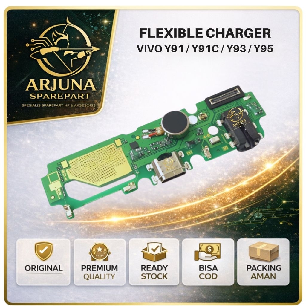 Flexible Charger Vivo Y91 Vivo Y91C Vivo Y93 Vivo Y95 Original Casan Bergaransi